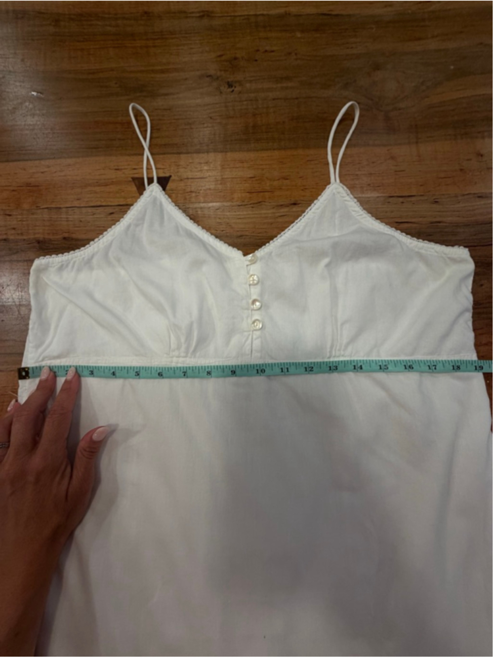 Karina-Highway White 100% Cotton Eyelet Tiered Midi Dress Resort Boho Medium - Picture 11 of 13